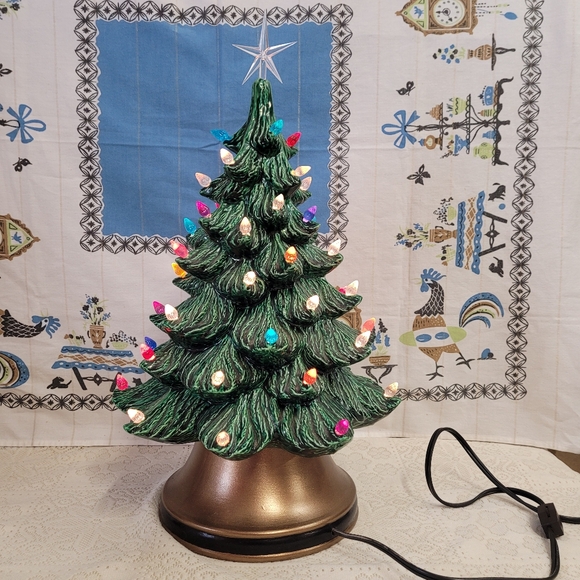 * vintage  tree ❀ クリスマスツリー 80cm Vintage Ceramic Nowell Christmas Tree 19 Inch | eBay